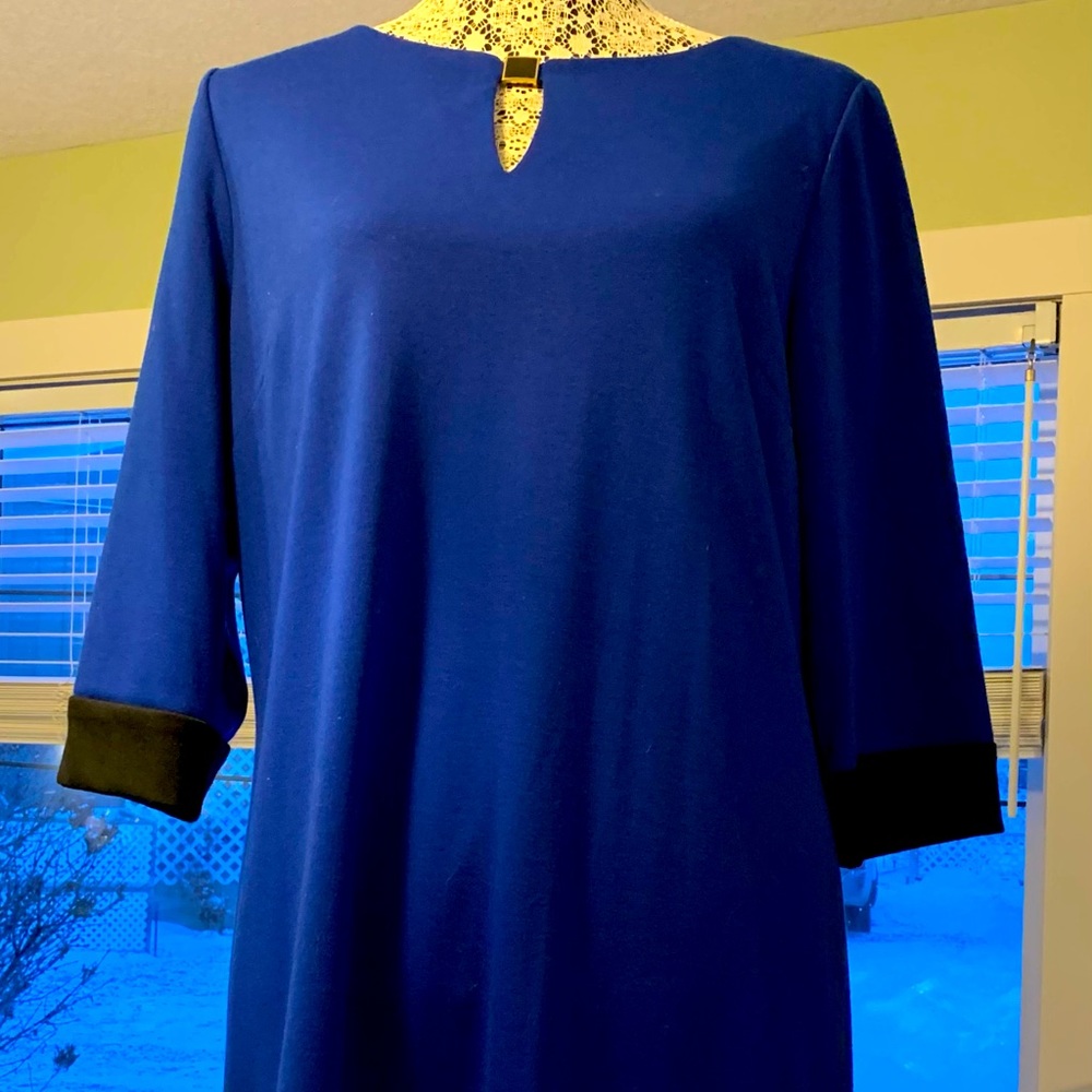 🔷 Royal Blue Tahari Dress Sz 10